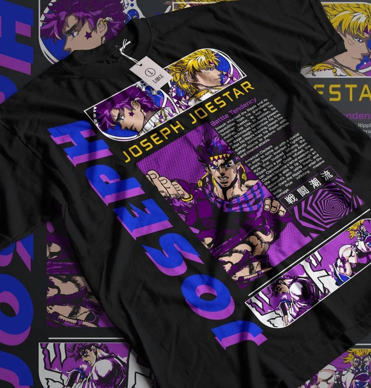 Unisex JoJo's Bizarre Adventure Jolyne Jotaro Graphic T-Shirt